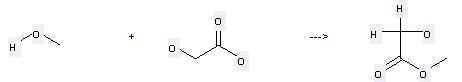Methyl glycolate can be prepared by methanol and hydroxyacetic acid at the ambient temperature